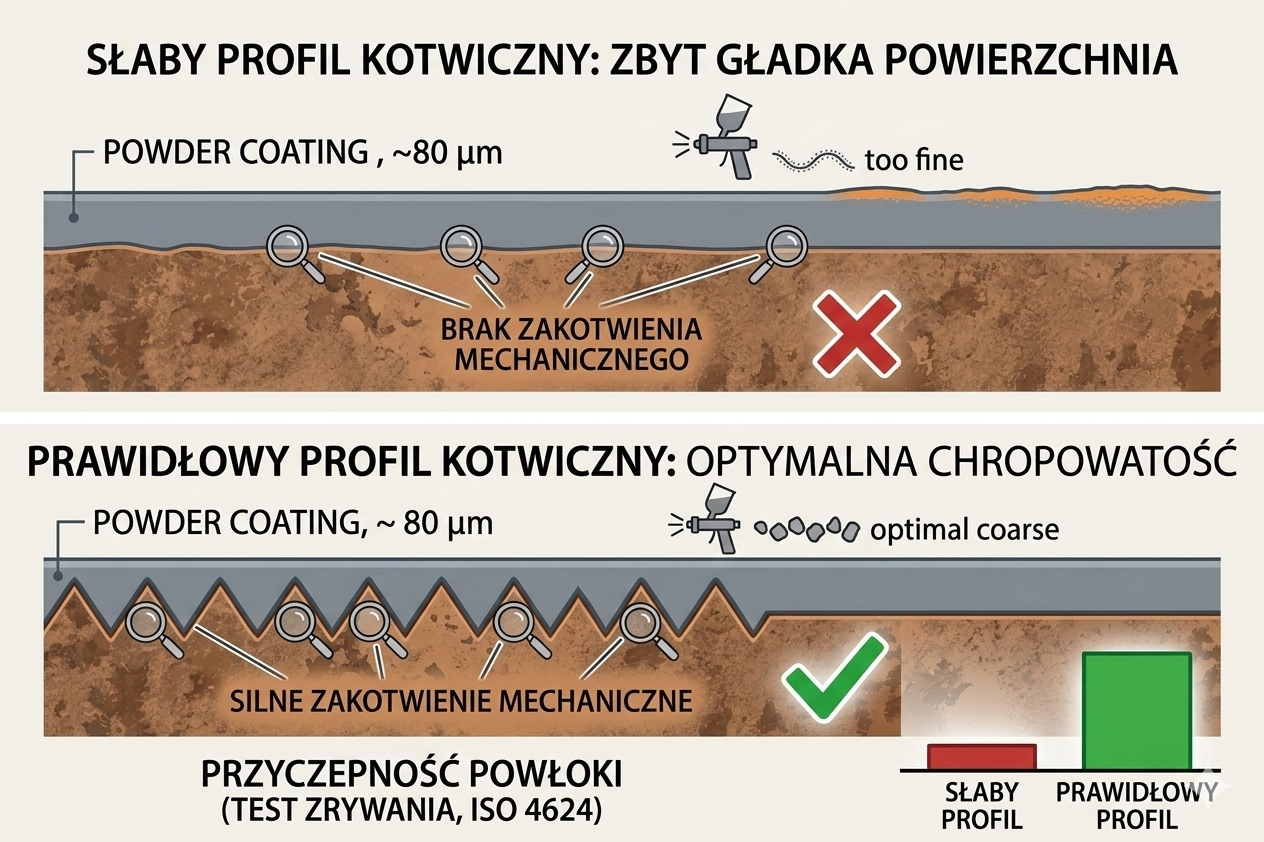 Piaskowanie przed malowaniem proszkowym – kompletny poradnik praktyka