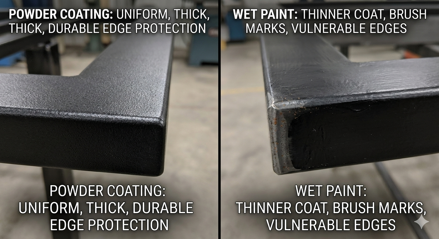 Powder Coating vs Wet Paint: The Real Numbers After 15 Years in the Shop
